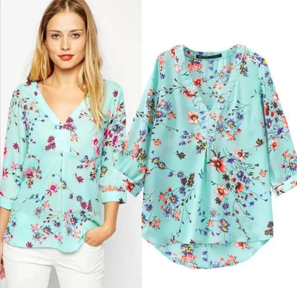 2020 3D светильник с полными цветами Зеленая мята напечатанным полурукавом размера