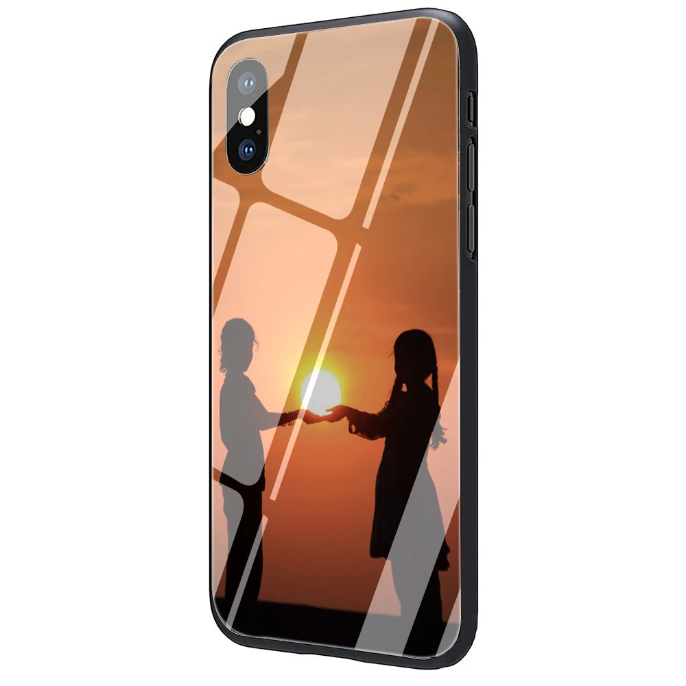 G4 EWAU Sunrise Sunset закаленное стекло чехол для телефона iPhone 11 Pro 6 6S Plus 7 8 Plus X XS XR XS Max - Color: G4