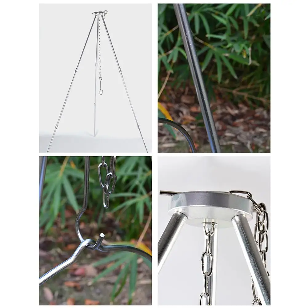 9 шт. портативный кронштейн из нержавеющей стали для барбекю складной штатив