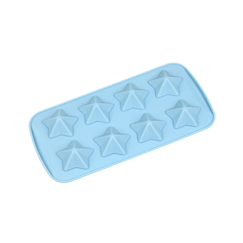Силиконовая 3D форма в виде звезд для торта свечи мыла желе глина свадебное