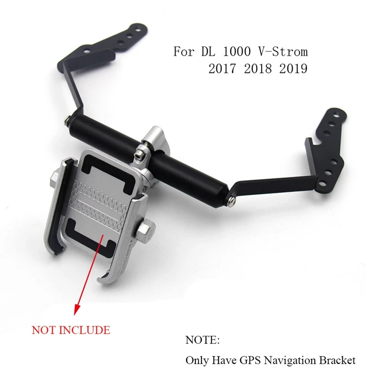 

22MM Motorcycle Phone Mount,GPS Navigation Bracket Adjustable Handlebar Phone Holder for Suzuki DL 1000 V-Strom Vstrom 1000 2017