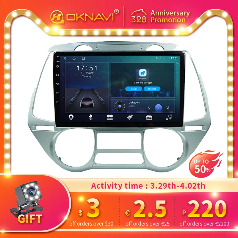 

Автомобильный мультимедийный плеер для Hyundai, мультимедийная система на Android 10,0, с 9 "экраном, GPS, 4G, Wi-Fi, RDS, DSP, Carplay 2008, для Hyundai I20 2012-360