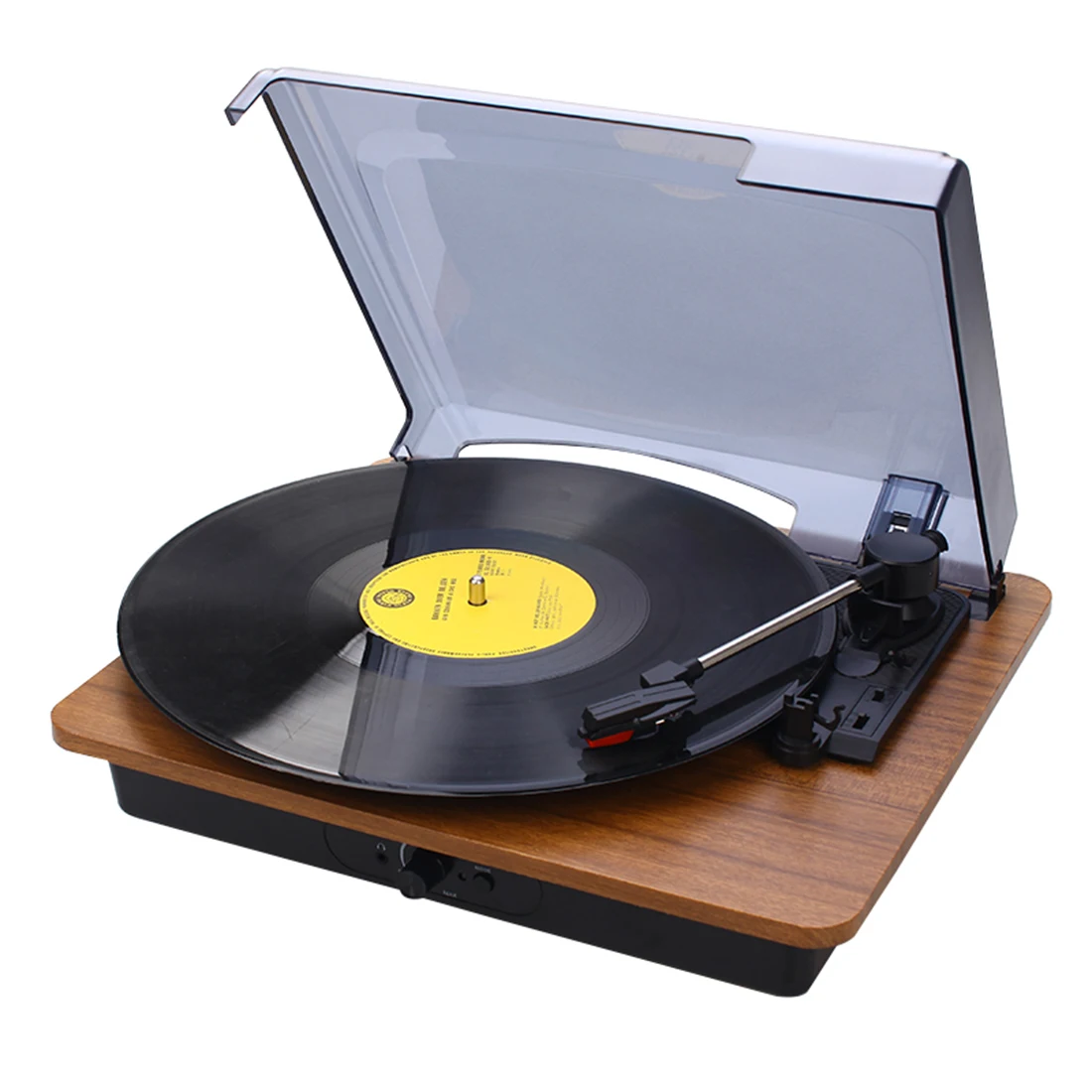 Мини динамик с Bluetooth проигрыватель виниловых записей портативная фотография