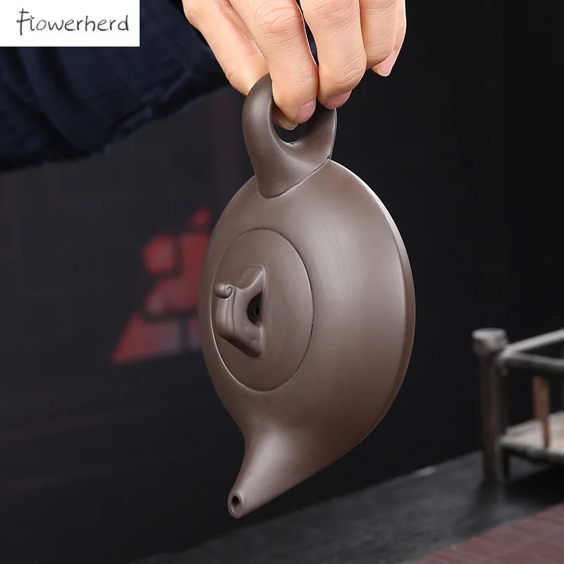 Фиолетовый Глиняный чайный горшок столовая посуда набор для дома и офиса чайник