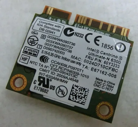 SSEA   Intel Ultimate-N 6300 633ANHMW 6300AGN  IBM T410 X201 T510 L512 T410 T410S W510 W700 60Y3232 SPS 572511-001