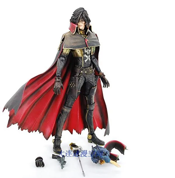 PLAY ARTS KAI HARLOCK космический пиратский капитан фигура из ПВХ|Игровые фигурки и
