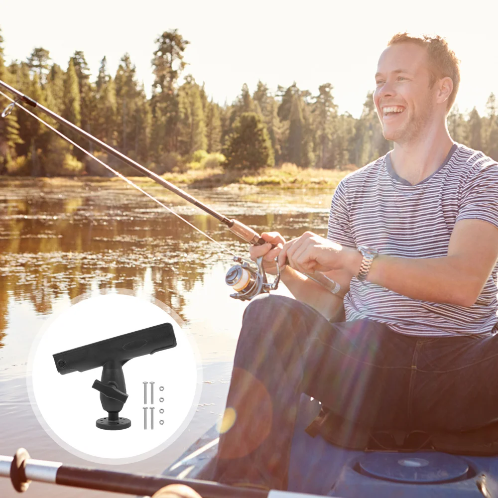 

1 Pc Fishing Pole Bracket Fishing Prop Practical Fishing Pole Rack (Black)