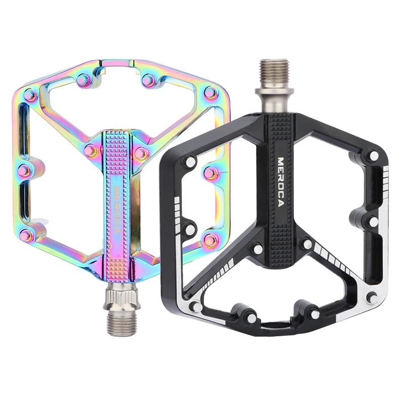 MEROCA Сверхлегкие велосипедные педали Герметичный подшипник Алюминиевый сплав