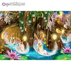 Алмазная живопись 5D Full SquareRound The Butterfly Fairy Стразы Вышивка Алмазная мозаика вышивка крестиком Хрустальный Декор D130