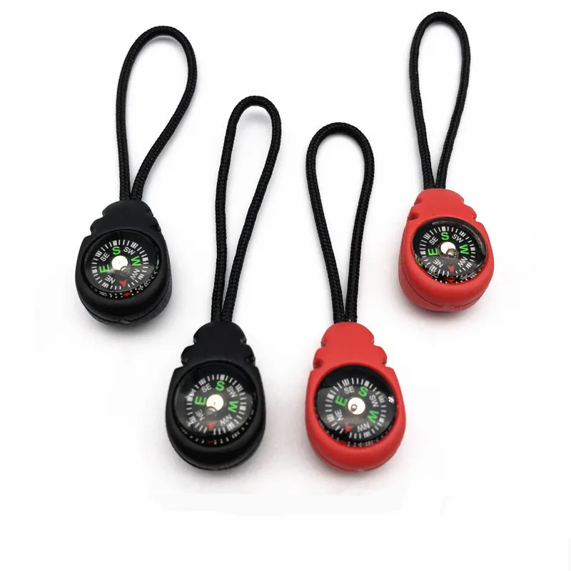 10 шт. многофункциональные аксессуары на молнии открытый Съемник с компасом