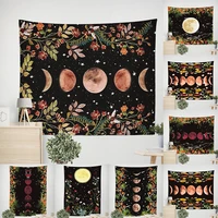 10 styles psychedelic moon starry tapestry flower wall hanging room sky carpet dorm tapestries art home decoration accessories