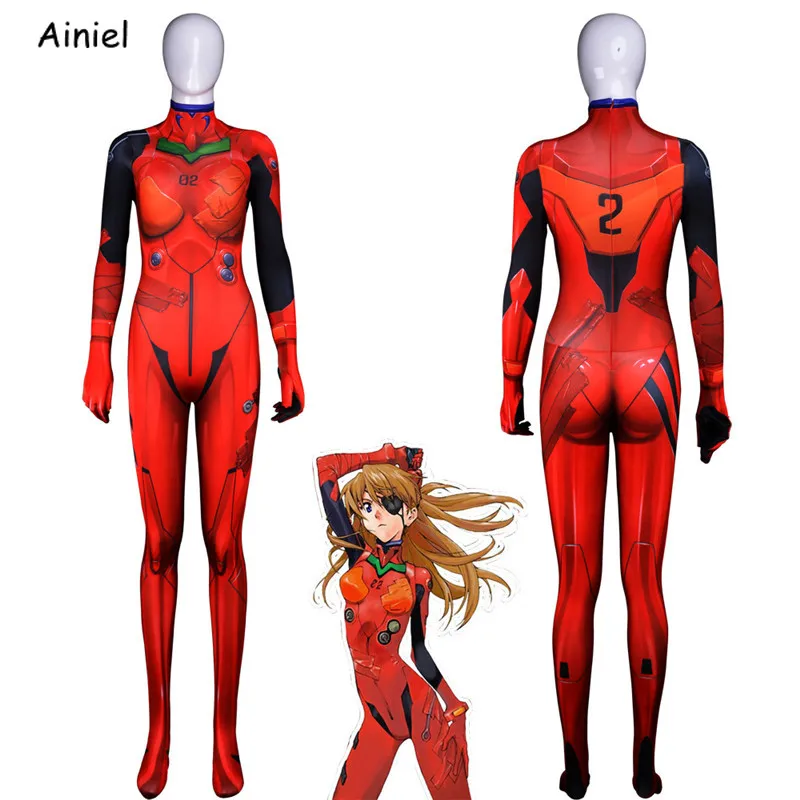 Ainiel неоновый костюм для косплея из ЭВА Аянами Рей женские боди Взрослый Детский