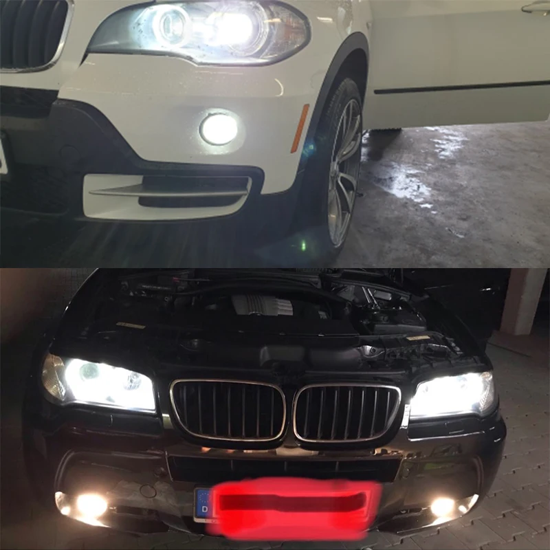 PMFC 2x H11 светодиодный лампы 100W Противотуманные фары для BMW E71 X6 м E70 X5 E83 F25 X3 2004 E53 2003