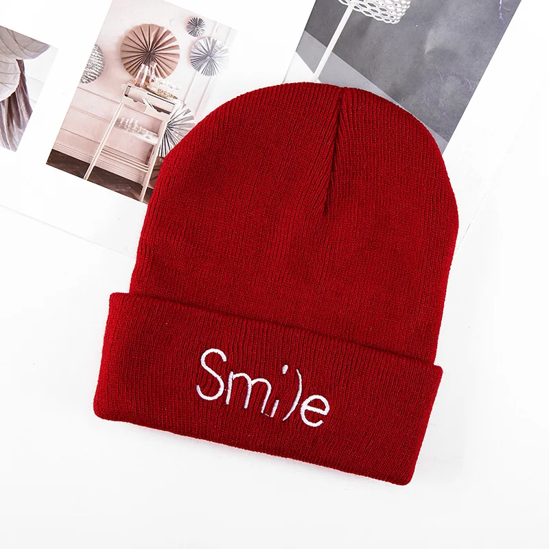 Модная зимняя шапка с надписью плотная вязаная для мужчин и женщин Уличная