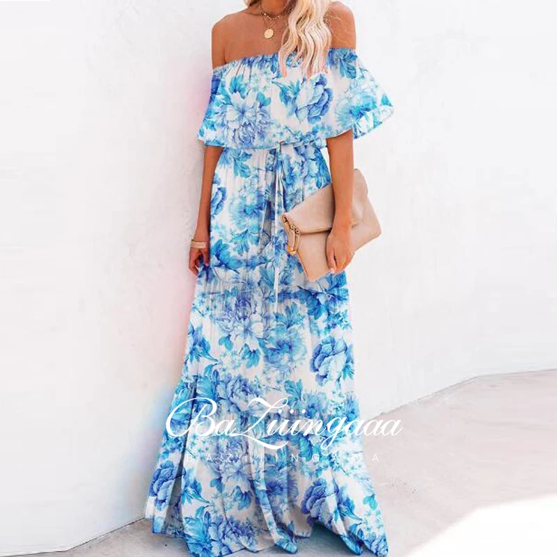 

Bohemian Style Evening Dresses Long Woman Gown Robe De Soir Parties Vintage Bride Dress Prom Party Gowns Hi Shy Bridal