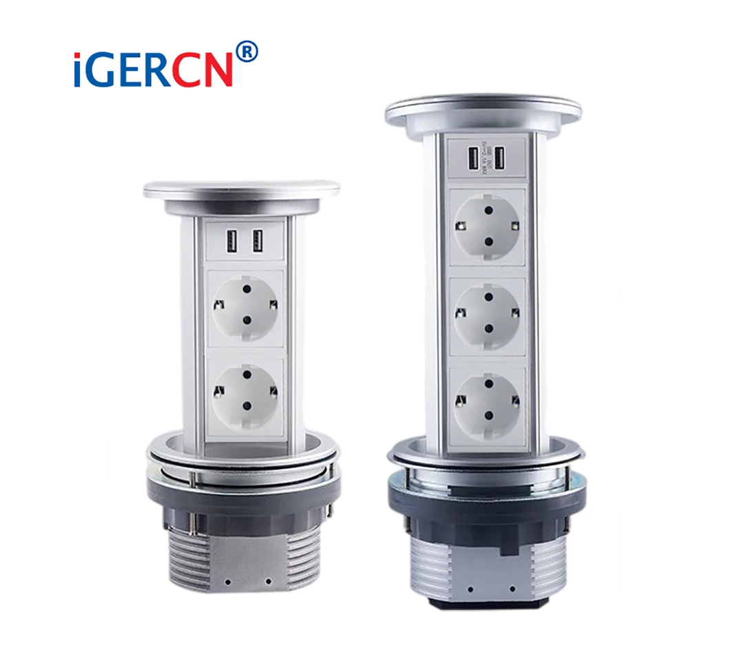 

Настольная розетка европейского стандарта, беспроводная и USB-зарядка, ручная Выдвижная розетка