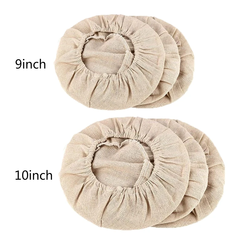 

6pcs Cotton Linen Proofing Bread Basket Dough Fermentation Bag for Baking Cake