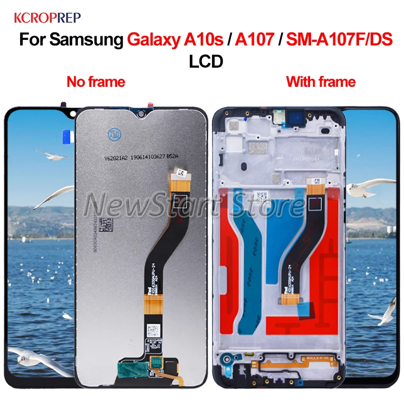ЖК дисплей с сенсорным экраном и дигитайзером в сборе для Samsung Galaxy A10s A107 запасные