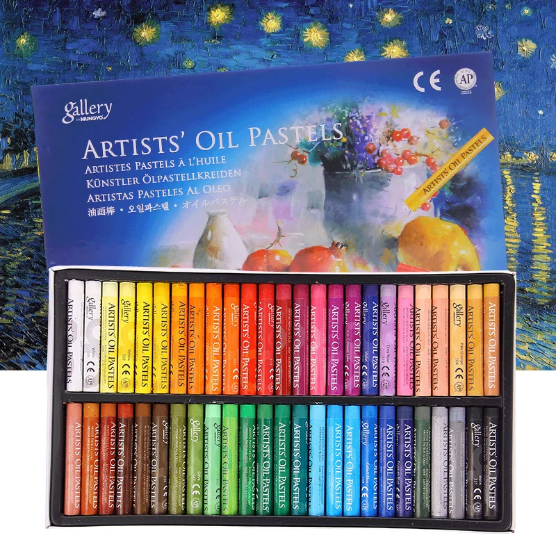 50 Colors Oil Pastel for Artist Student Graffiti Dry Pastel Painting Drawing Pen School Stationery Art Supplies Soft Crayon Set