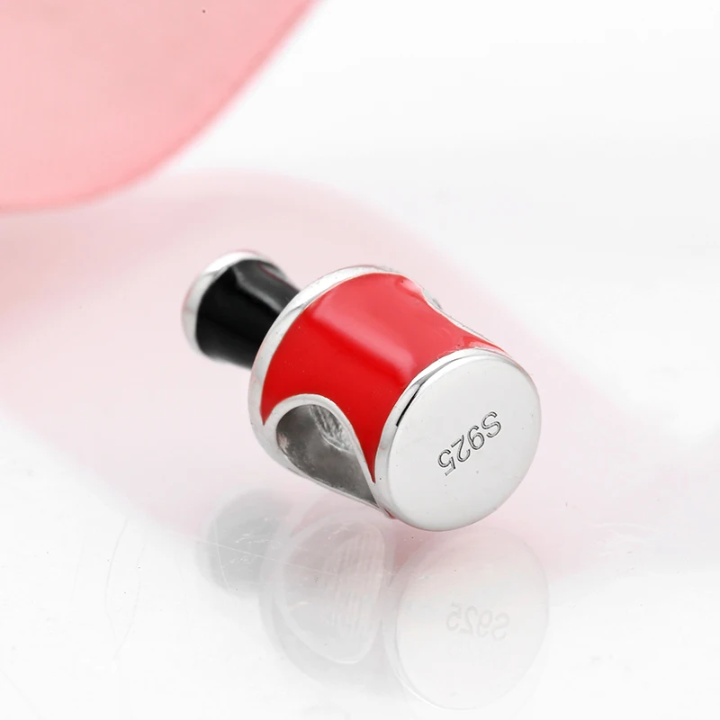 Ювелирное изделие из стерлингового серебра 925 пробы с эмалью в форме лака для