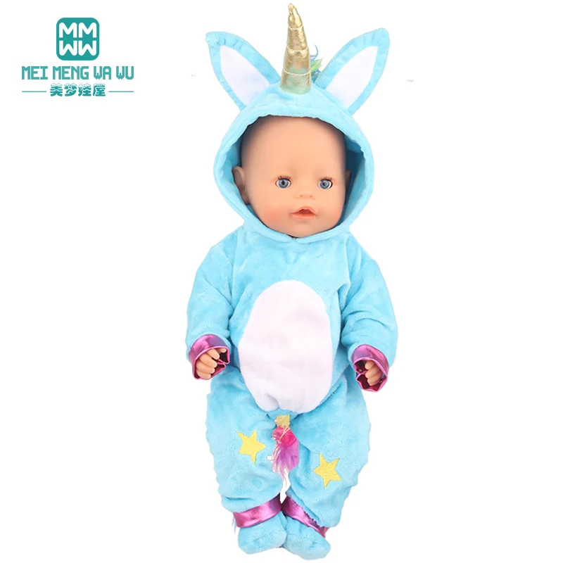 Одежда для куклы размер 43 см игрушки Кукла Новорожденный розовый мультяшный