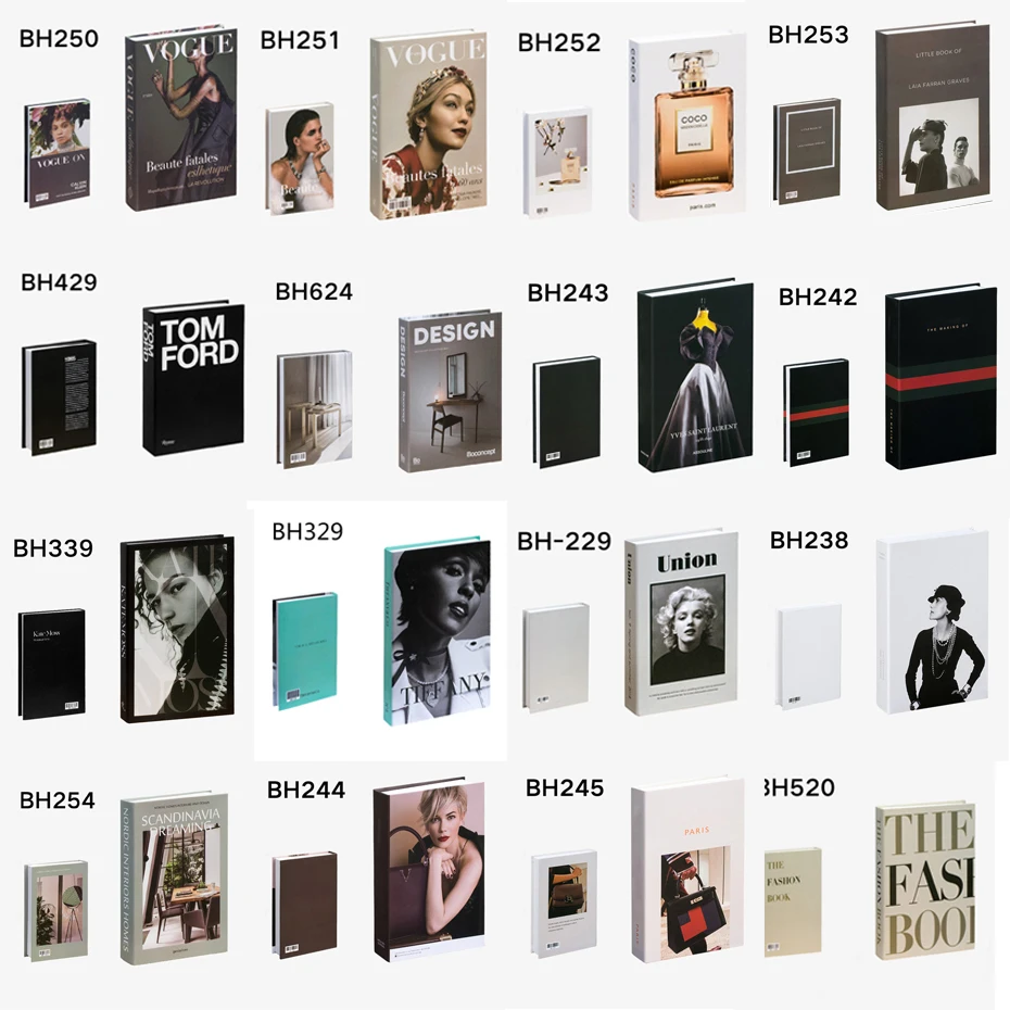 

Fake Books Decoration For Home Decorative Books Modern Simulation Fashion Book luxury Home Decor Club Hotel Model Room Soft