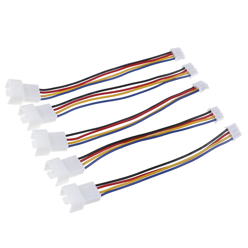 

2Pcs Universal small 4 Pin to 3pin 4pin fan PWM connector extension cable for Computer fan PVC Graphics Card Interface