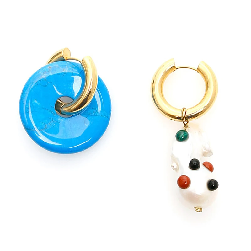 Серьги в стиле барокко серги с жемчугом корейская мода высокое качество женские