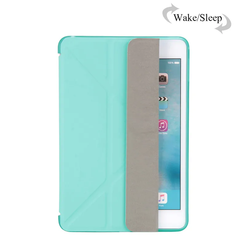 green Ultra-thin TPU Smart Case For iPad 7th 10.2" 7th Gen Case Auto Sleep/Wake Original Stand Tablet cover For iPad 10.2inch Case - Цвет: green
