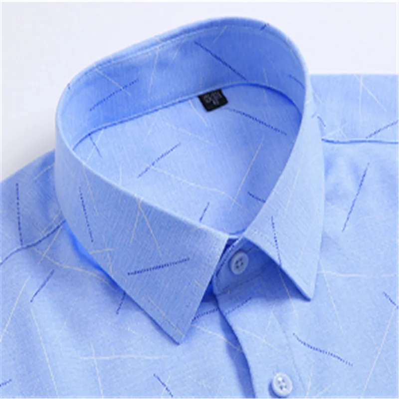 Мужская деловая Повседневная рубашка с коротким рукавом блуза Camisa Masculina