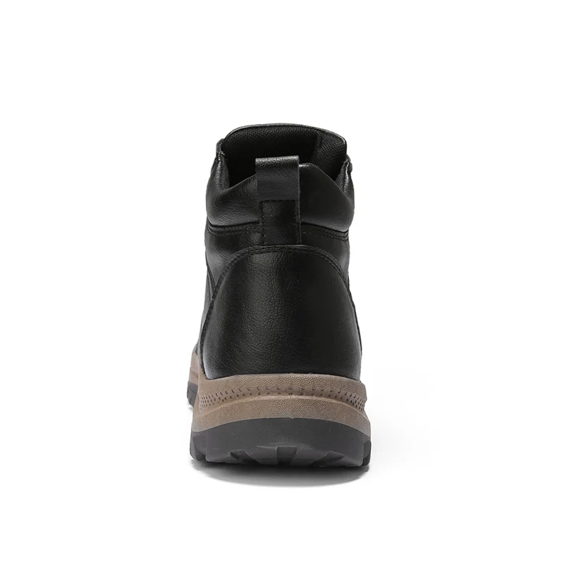 Мужские кожаные ботинки зимние теплые для снега мужские уличные Нескользящие