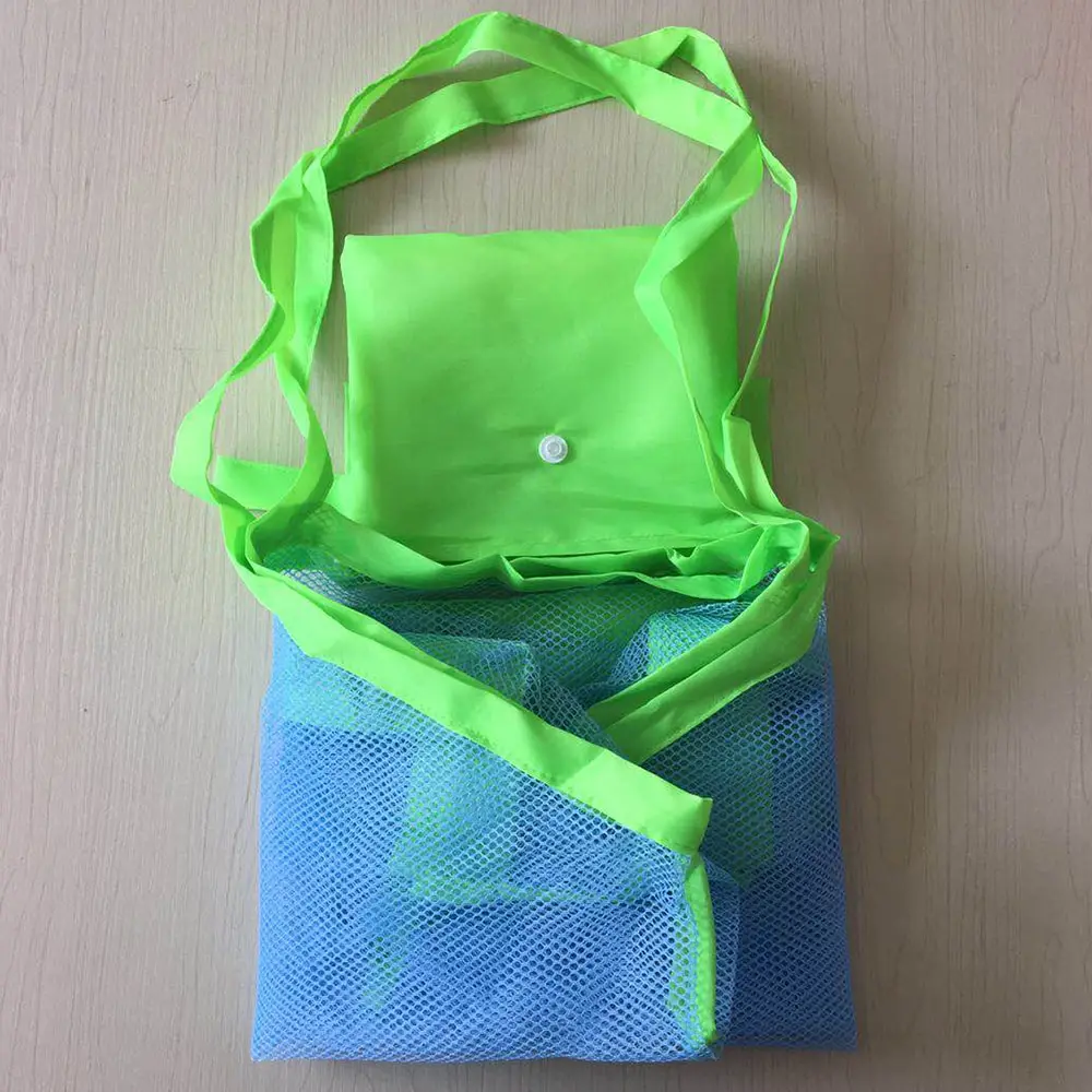 Складная пляжная сумка для детей Сетчатая Сумка хранения из ткани Оксфорд