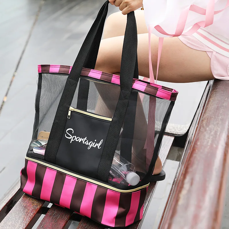 Женская сумка для плавания сетчатые сумки влажной сушки сетчатый Tas бассейн