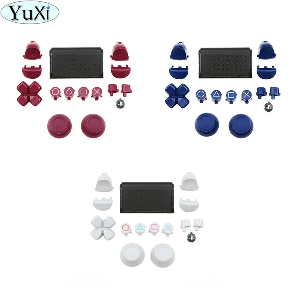 YuXi Full Set Touchpad Buttons Trigger L1 R1 L2 R2 Repair Parts for Sony PS4 Pro Slim PlayStation Controller jds 040 JDS-040 | Электроника