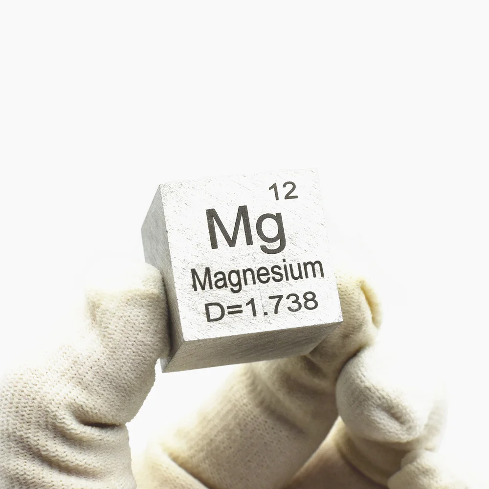 Магниевый кубик мг размер дюйма 25 4 мм коллекция металла образовательные