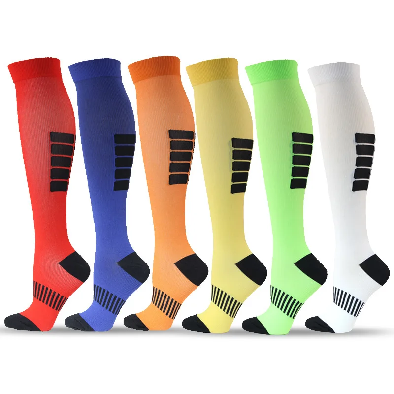 

Medias De Compresion Running1 Pair Cycling Compression Socks Black Red Blue Yellow Green White Orange Color Medias Compresivas