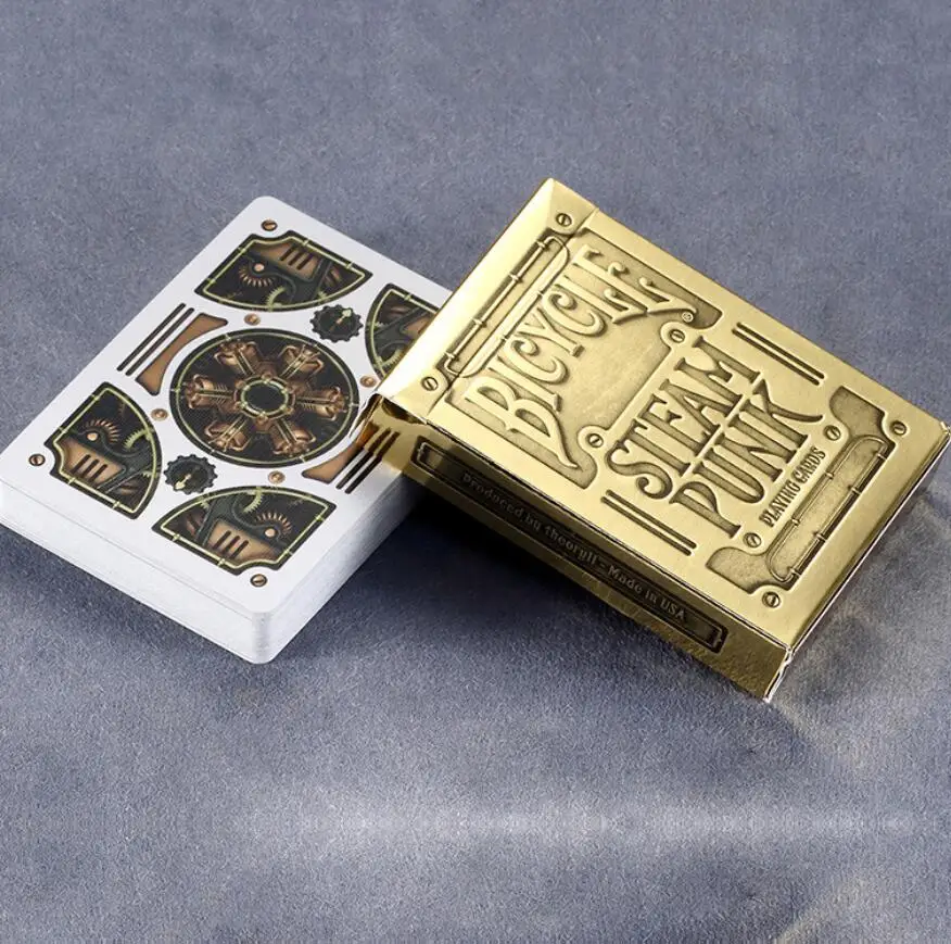 Bicycle Gold Steampunk Playing Cards Deck Magic Regular poker Standard Decks Trick | Спорт и развлечения