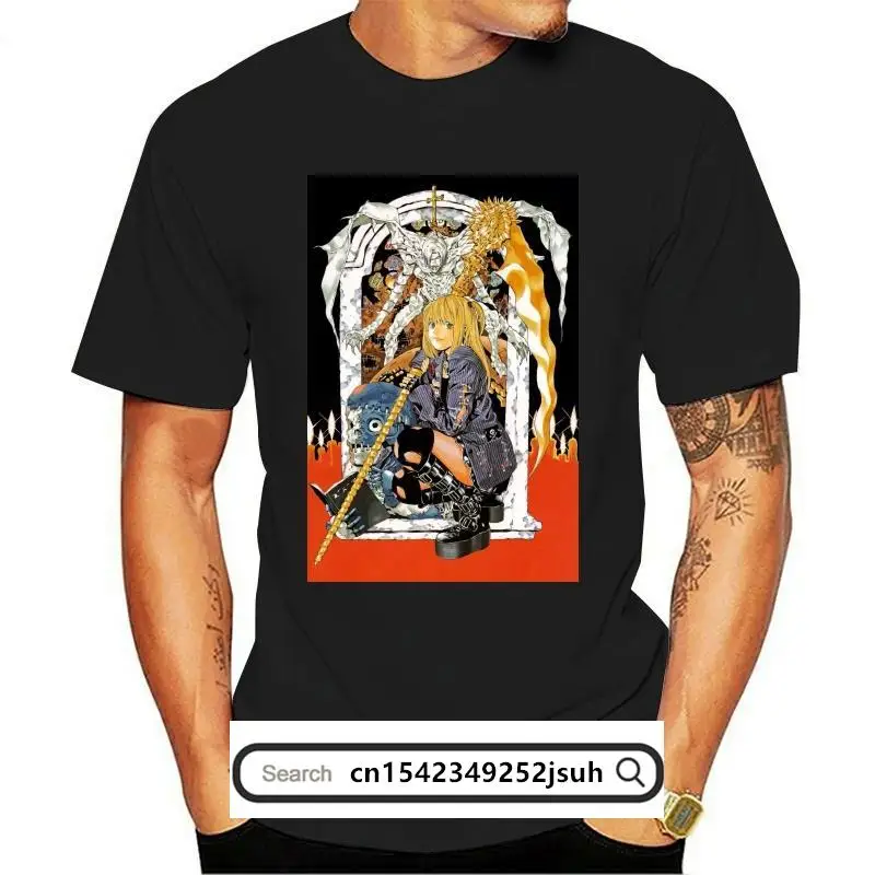 

New Death Note T Shirt Misa Amane Anime Horror Ryuk Light Yagami S 6Xl Hip Hop Novelty T Shirts Men'S Brand Clothing 031087