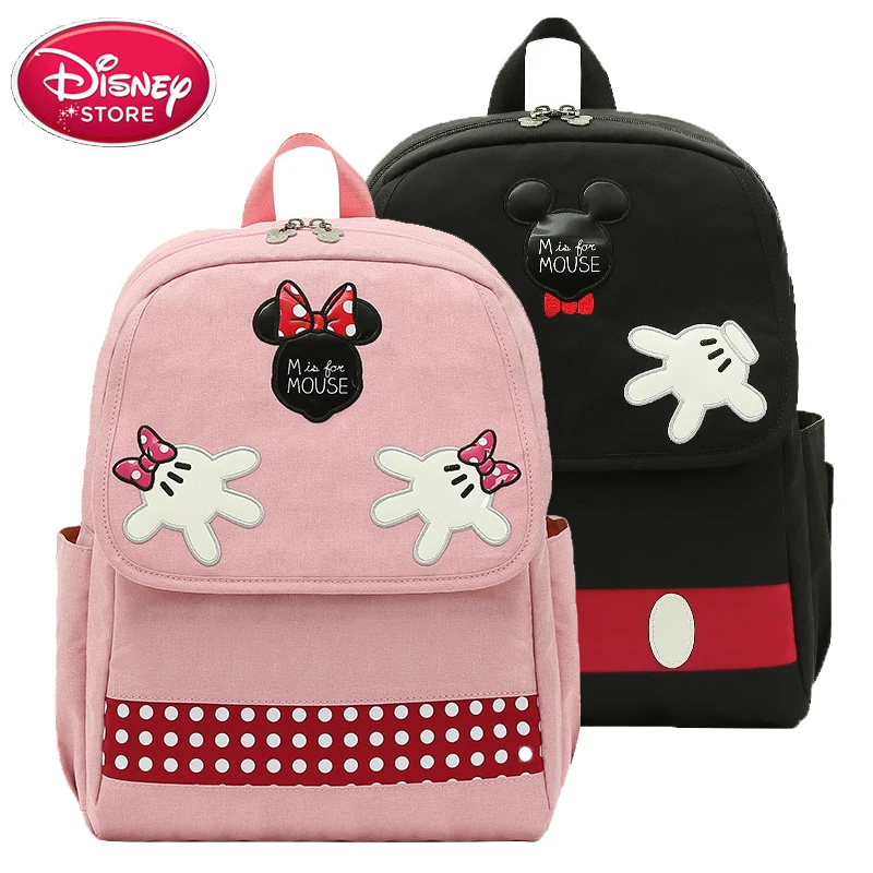 Disney сумка для подгузников рюкзак Микки Мышь USB согревающий мешок мамочек детских