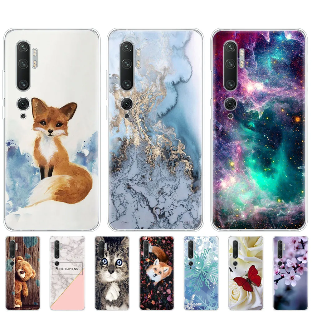 Чехол для xiaomi Mi Note 10 мягкий силиконовый чехол из ТПУ xiomi Note10 Note10Pro ударопрочный с