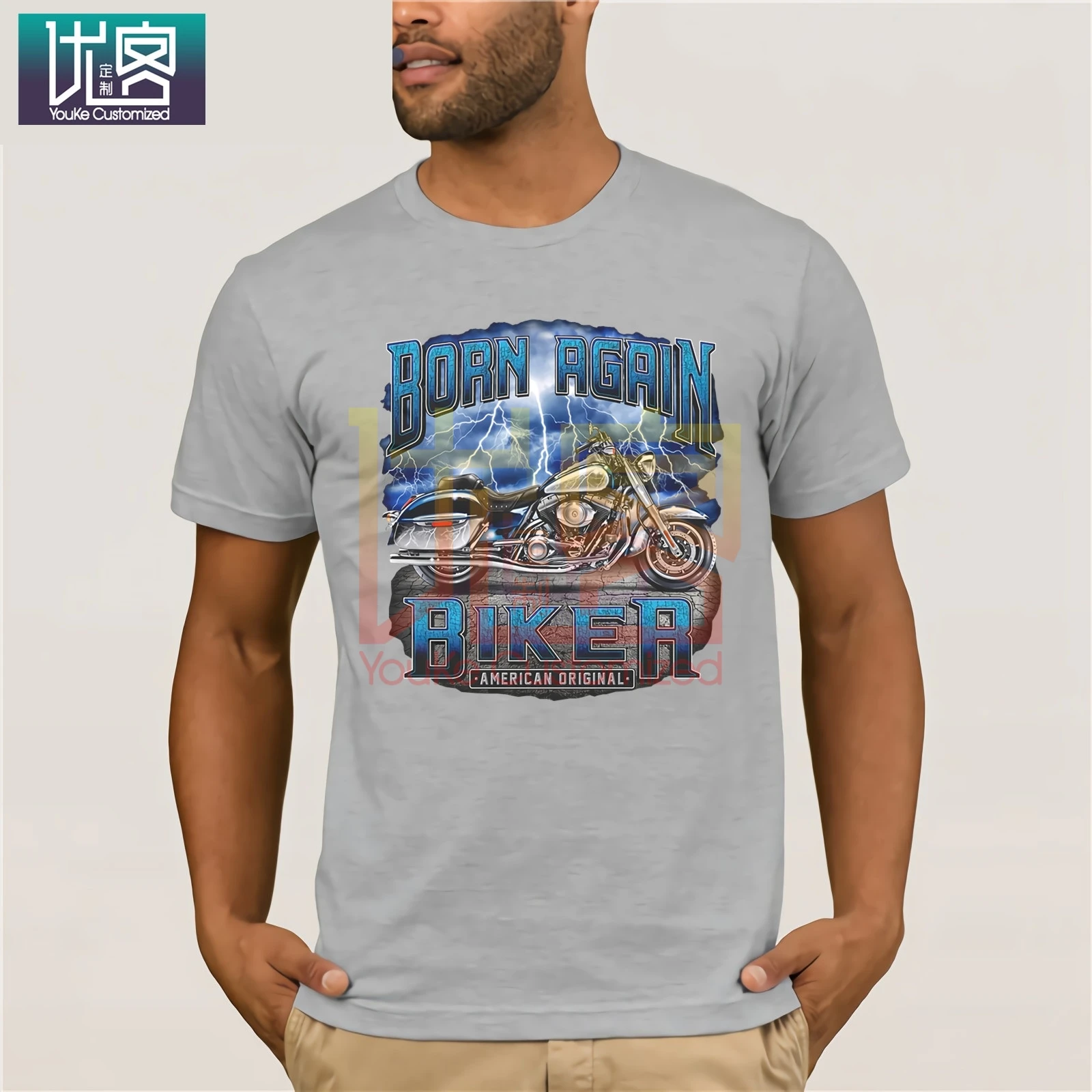 Популярная классическая Байкерская мото футболка крутые Топы с коротким рукавом