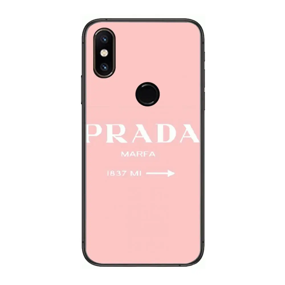 

Luxury Brand Ltalian Phone Case For xiaomi M2 C3 X3 F2 Lite NFC 6 5 x Poco k30 Pro Anime Black Cover Silicone Back Pretty