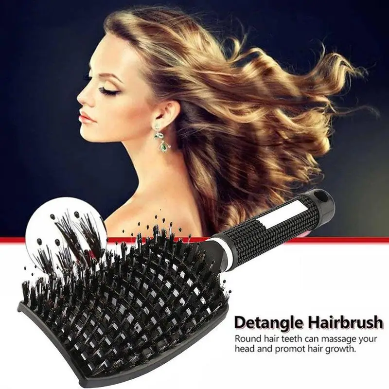

Detangling Nylon Brush Detangle Hairbrush Women Hair Scalp Massage Comb Brush