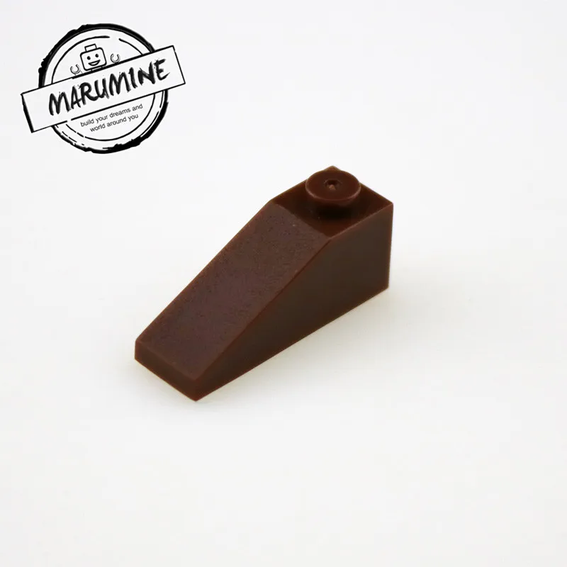 Коричневый MARUMINE кирпичи игрушки наклона 3x1 перевернутый Кирпич 150 шт./лот мс классические строительные игрушки развивающие "сделай сам", конструкторы, комплект для детей - Цвет: Коричневый