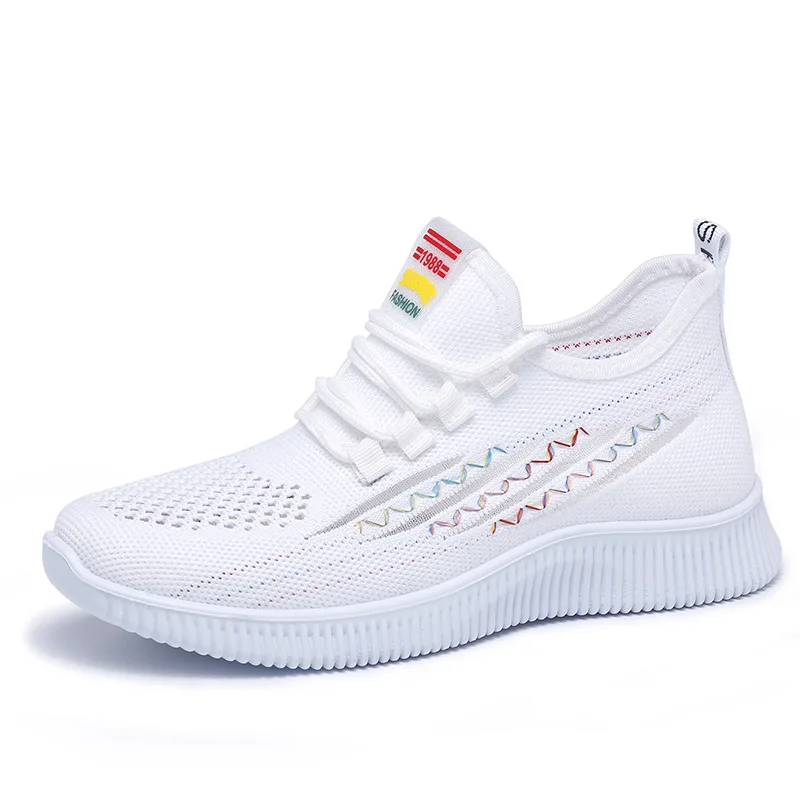 

WHNB 2021 Summer Women Breathable Mesh Sneakers Women Running Shoes Female Vulcanized Women's Casual Flats Women Walking Shoes