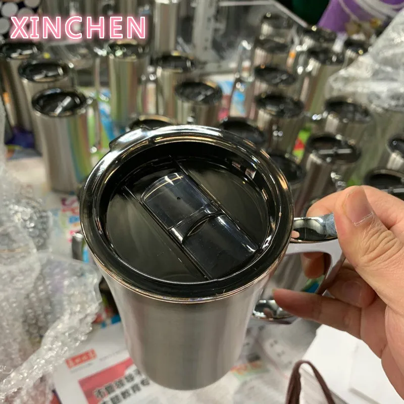 

Кружки XINCHEN из нержавеющей стали, изолированная чашка, 20 унций, большие кружки, двойная стенка, стакан для пива с ручкой, изолированные пивны...