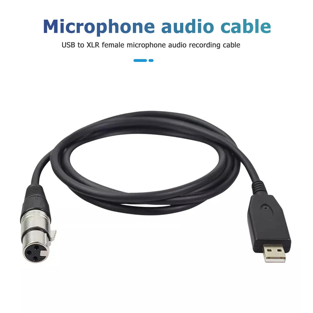 USB микрофонный кабель мужчина к 3 контактный XLR Женский аудио адаптер конвертер