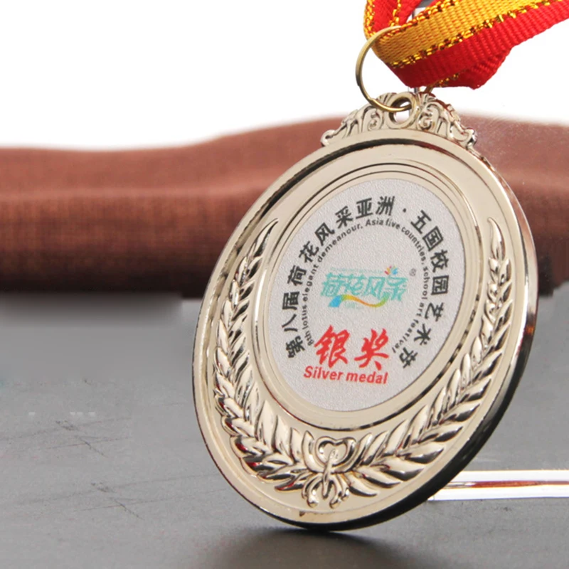 2020 пользовательские медали из цинкового сплава Позолоченные пшеничные для