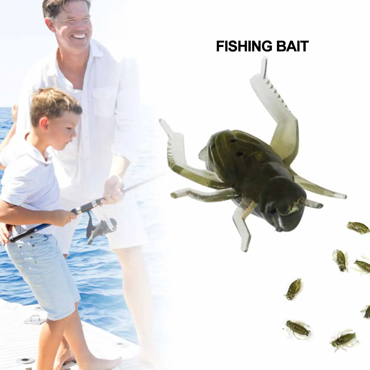 

Artificial Fishing Lure Set Insects Fishing Bait Floating Artificial Cricket Soft Lure Tackle for Outdoor Fishing Lovers