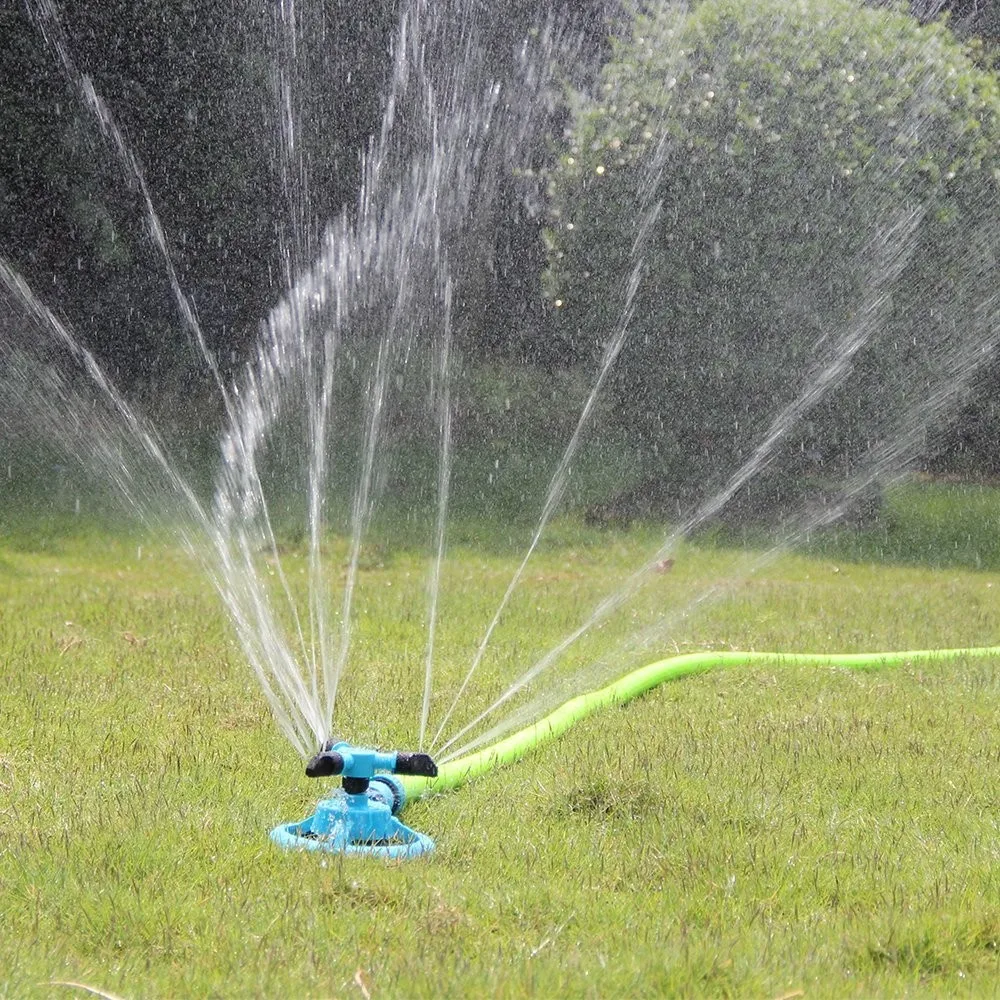 

Garden Sprinklers Automatic Watering Grass Lawn 360 Degree Rotating Water Sprinkler 3 Arms Nozzles Garden Irrigation Tools
